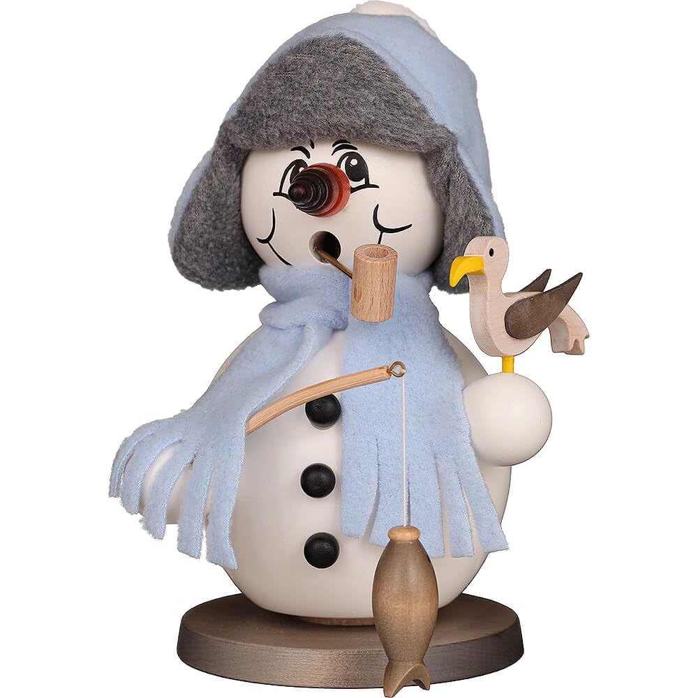 Christian Ulbricht Räuchermännchen Schneemann - 18,5 cm Keramik