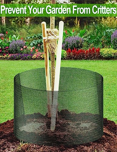 image for 16In x 15Ft Plastic Chicken Wire Mesh Fencing, TOYPOPOR 500GSM Durable