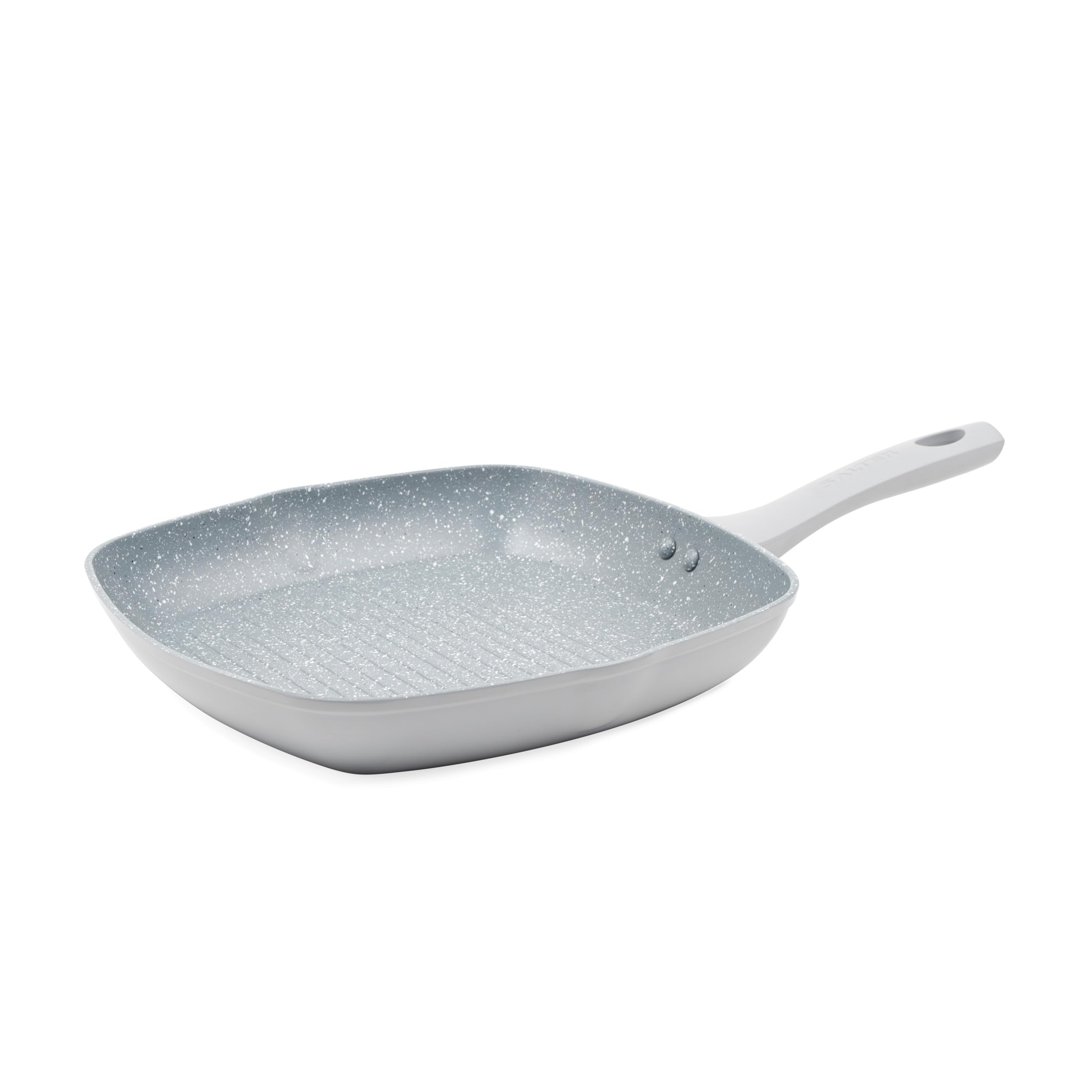 Salter Marblestone Eat Healthy Griddle Pan 28 Cm, Non Stick, Grey