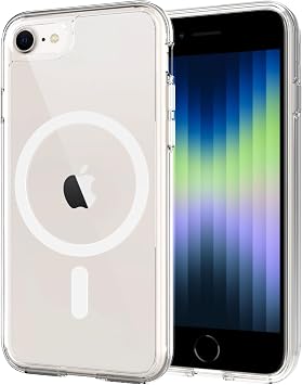 iPhone SE3 Case Clear MagSafe Compatible Ultra-Lightweight iPhone SE2 Case iPhone 7 iPhone 8 Cover Yellowing Resistant TPU+PC Bumper Shockproof Scratch Resistant Wireless Charging Compatible