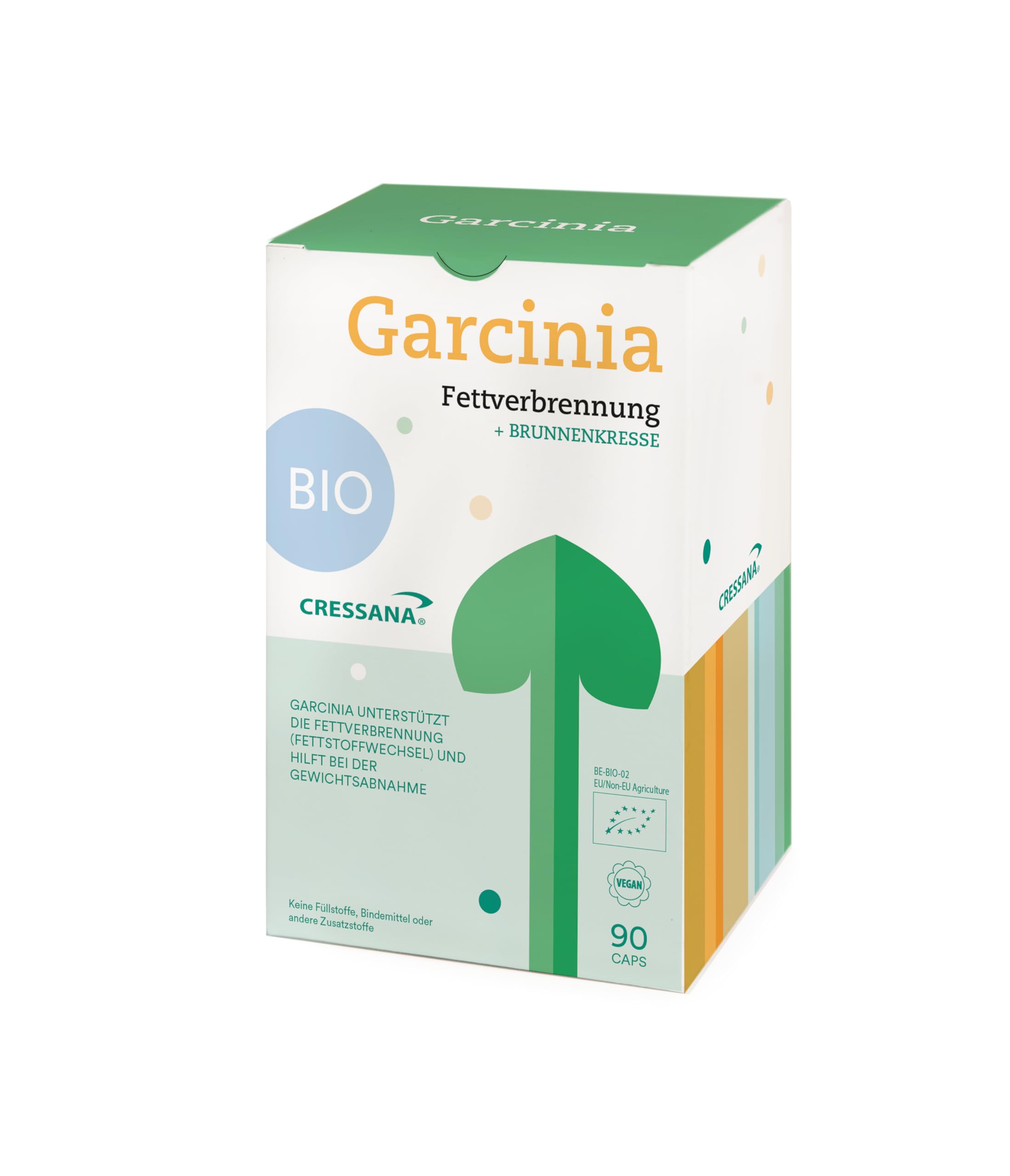 Garcinia - 90 Kapseln - Garcinia-Cambogia-Extrakt - Bio & Vegan - Unterstützt Gewichtsmanagement, Appetitreduktion & Fettstoffwechsel, Natürlicher Fettverbrenner