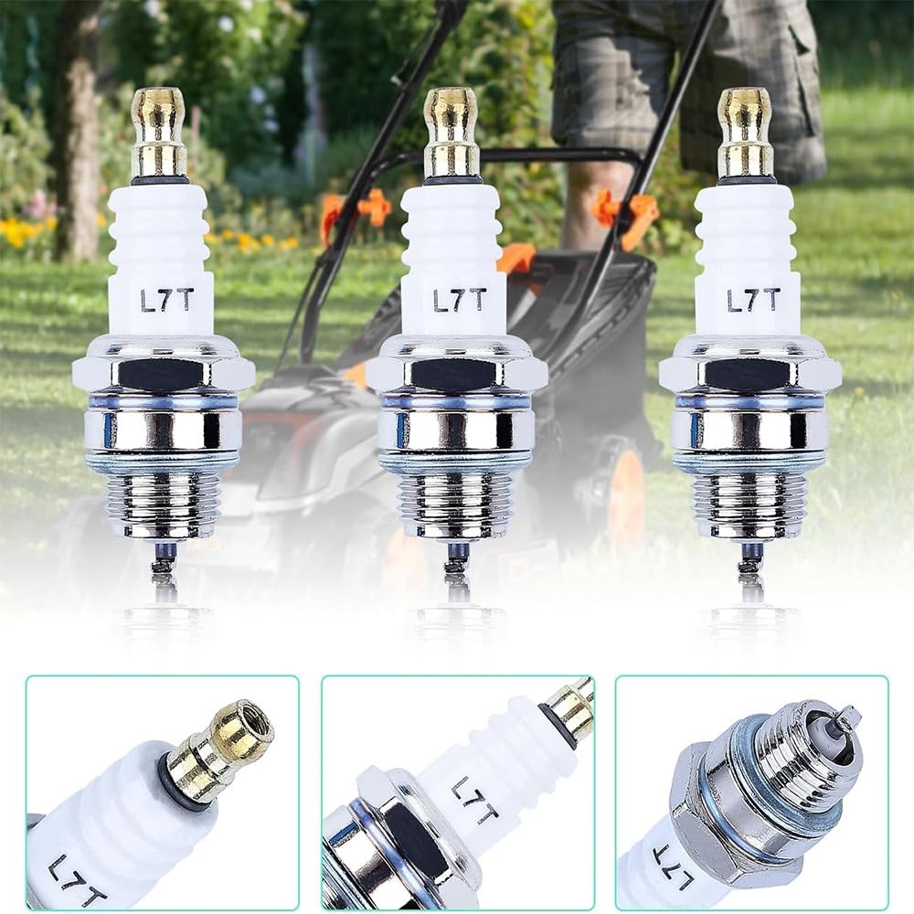 Bujía de Repuesto for BPMR7A L7T for CJ8 RCJ6Y RCJ7Y, Compatible con Motores de Motosierra y cortacésped.(10PCS)