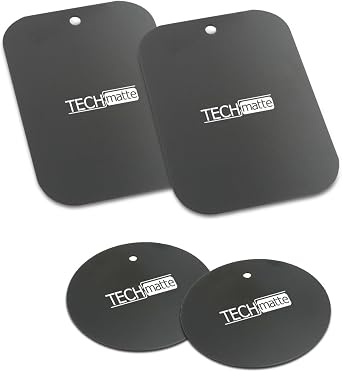 TechMatte MagGrip Metal Plate Replacement Kit for Magnetic Universal Car Mount