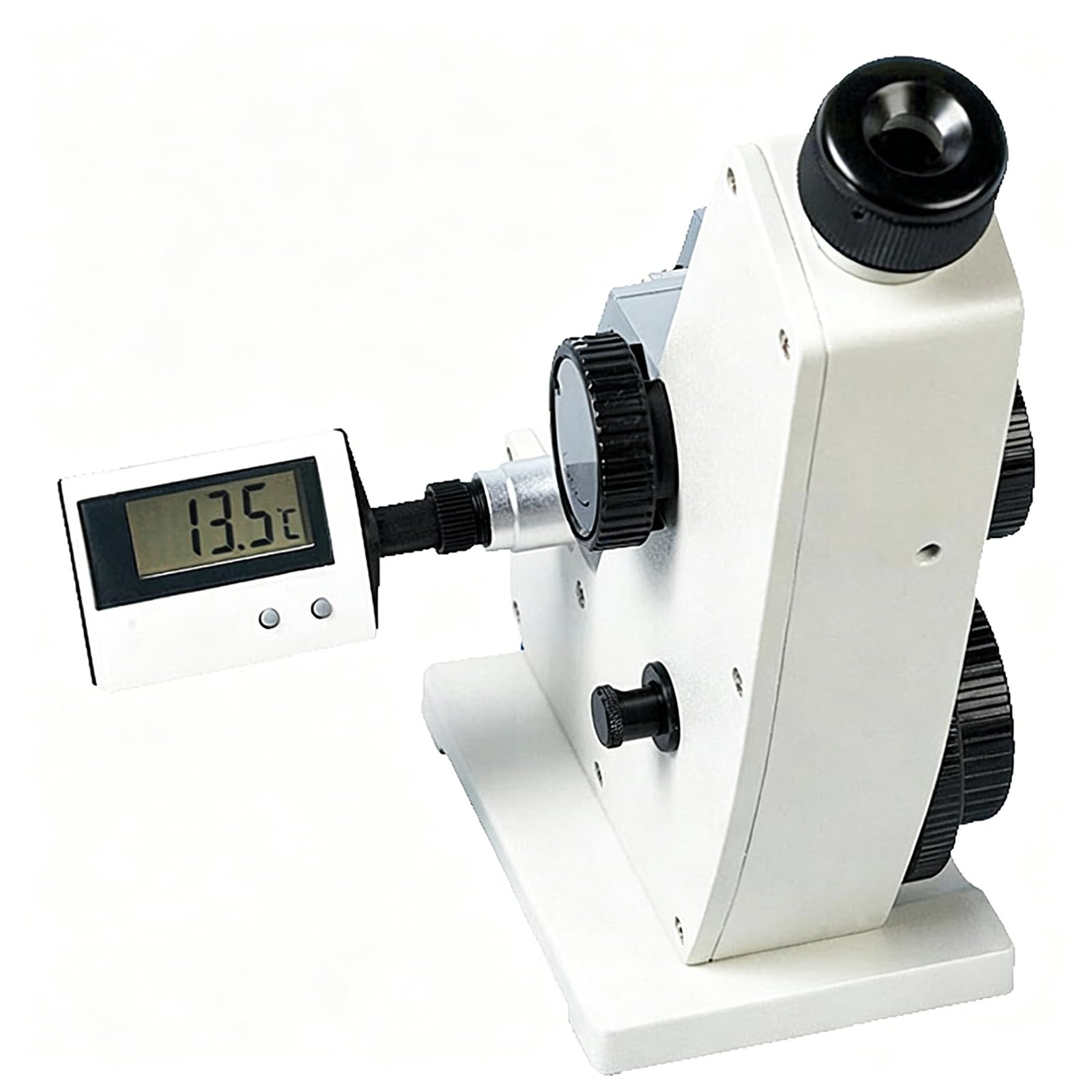 MObyat Monocular Abbe Refractometer, Digital Abbe Refractometer, 0-95% Brix Measurement, 1.3000-1.7000 ND, 0.0002 Accuracy, for Research Center, Laboratory