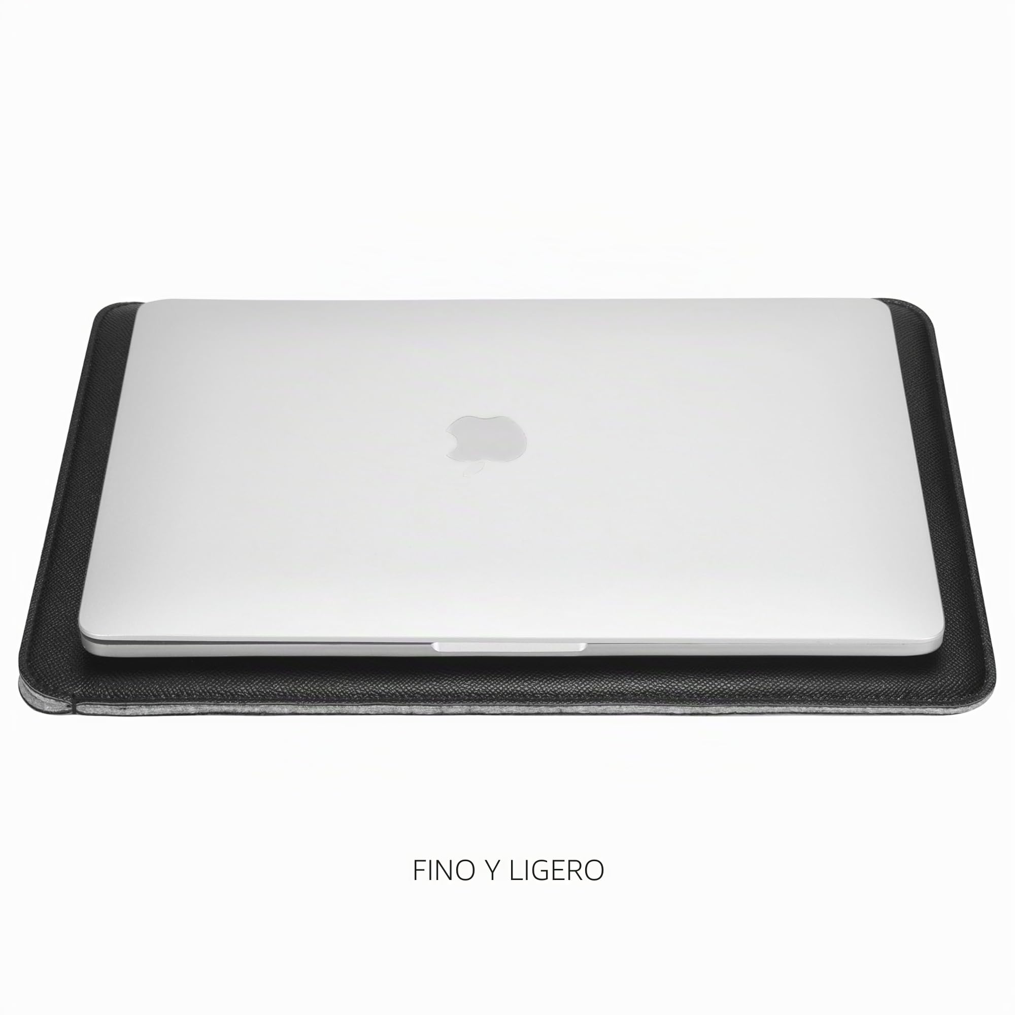 Comfyable Funda portátil 14 Pulgadas Compatible con MacBook Pro 14 M5 A3426 A3427 M4 M3 M2 M1 Pro/MAX 2026-2021, Sleeve MacBook Slim de Piel sintética, Negro