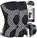 Price comparison product image Knee Support Brace (Pair) - Compression Knee Sleeve for Joint Pain, Ligament Injury, Meniscus Tear, Arthritis, ACL, MCL, Running, Weightlifting, Squats (M)