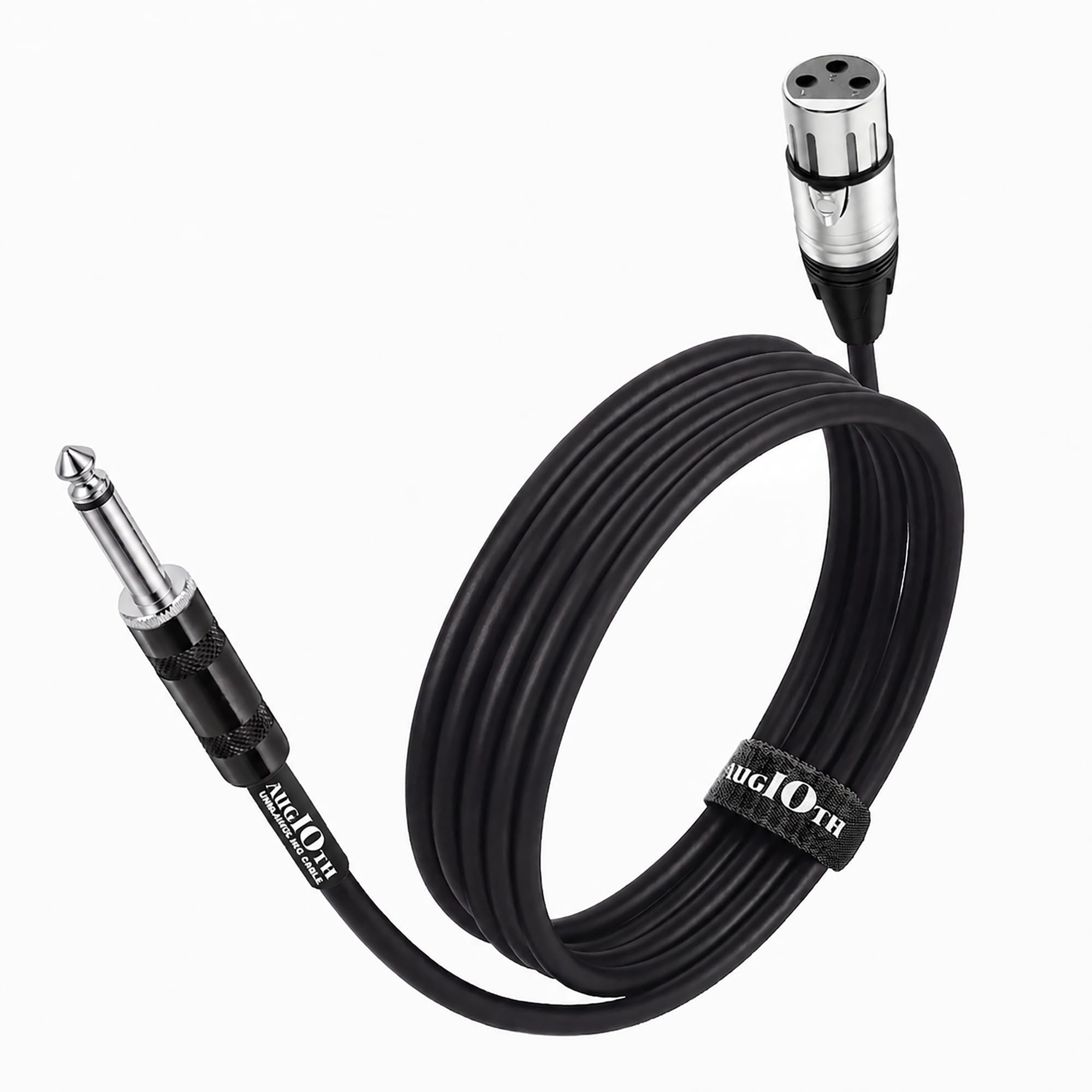 Amazon.co.jp: Augioth XLR メス - 1/4 (6.35mm) TS モノジャック アン