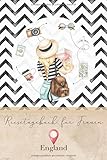  Reisetagebuch für Frauen England: 6x9 Reise Journal I Notizbuch mit Checklisten zum Ausfüllen I Perfektes Geschenk für den Trip nach England für jeden Reisenden