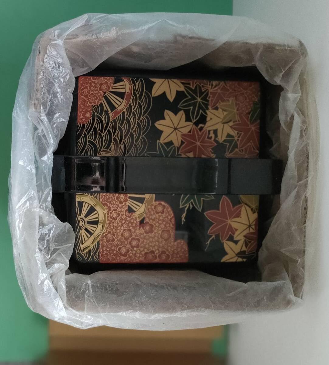 新品未使用 会津漆器 三段重箱 お重 3段 金蒔絵 漆塗り 天然木 螺鈿 梅図 新品未使用 会津漆器 三段重箱 お重 3段 金蒔絵 漆塗り