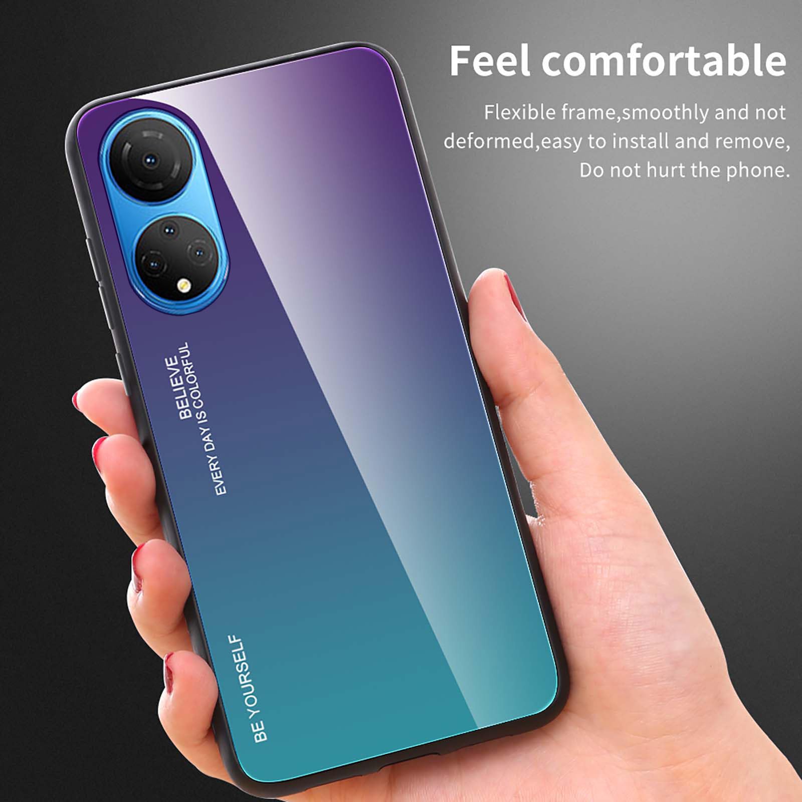 Custodia Colori Sfumati Antiurto Custodia ILING Per HONOR X7c E Honor 200 Smart 5g Design Sottile Color Sfumato 1096316