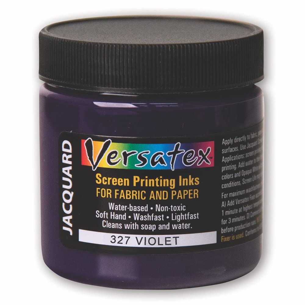 Versatex Print Ink by Jacquard, Semi-Transparent, Water-Based, 4oz Jar, Violet