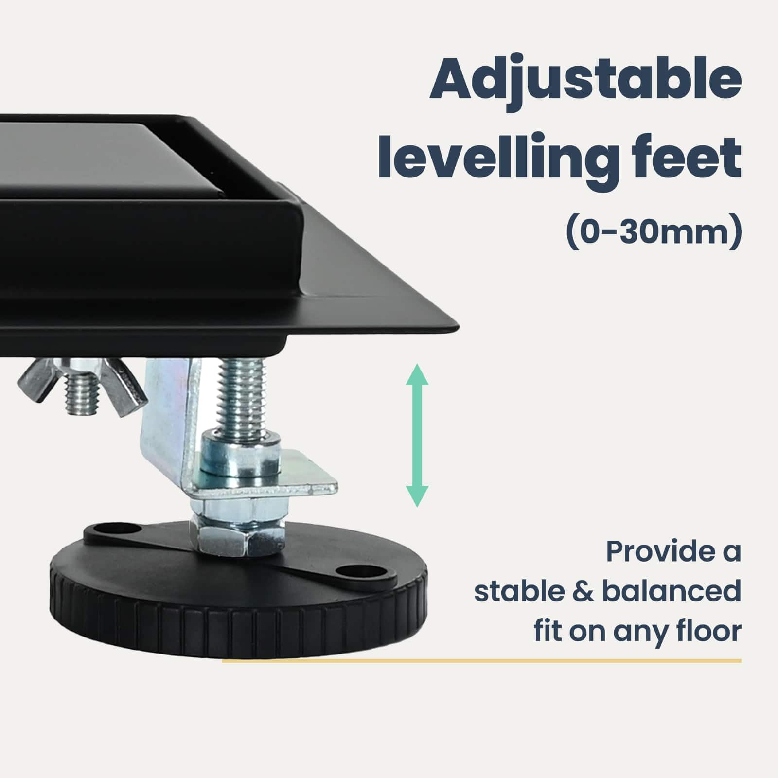 vidaXL Drenaggio Doccia 2 in 1 Nero 100 cm Acciaio Inox 304, Stile per Il Bagno, Scarico Doccia Moderno, Soluzione idraulica, Accessori per Il Controllo dell'Acqua