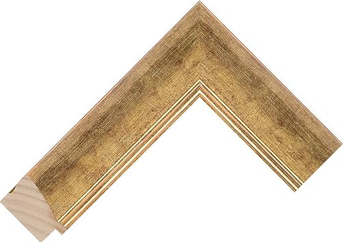 Customisable Bezel for the Samsung Frame TV 55 inch model Slim Cushion Gold