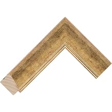 Customisable Bezel for the Samsung Frame TV 55 inch model Slim Cushion Gold