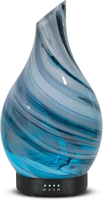 Diffuseur électrique huiles essentielles 150ml - Arrêt automatique, design verre