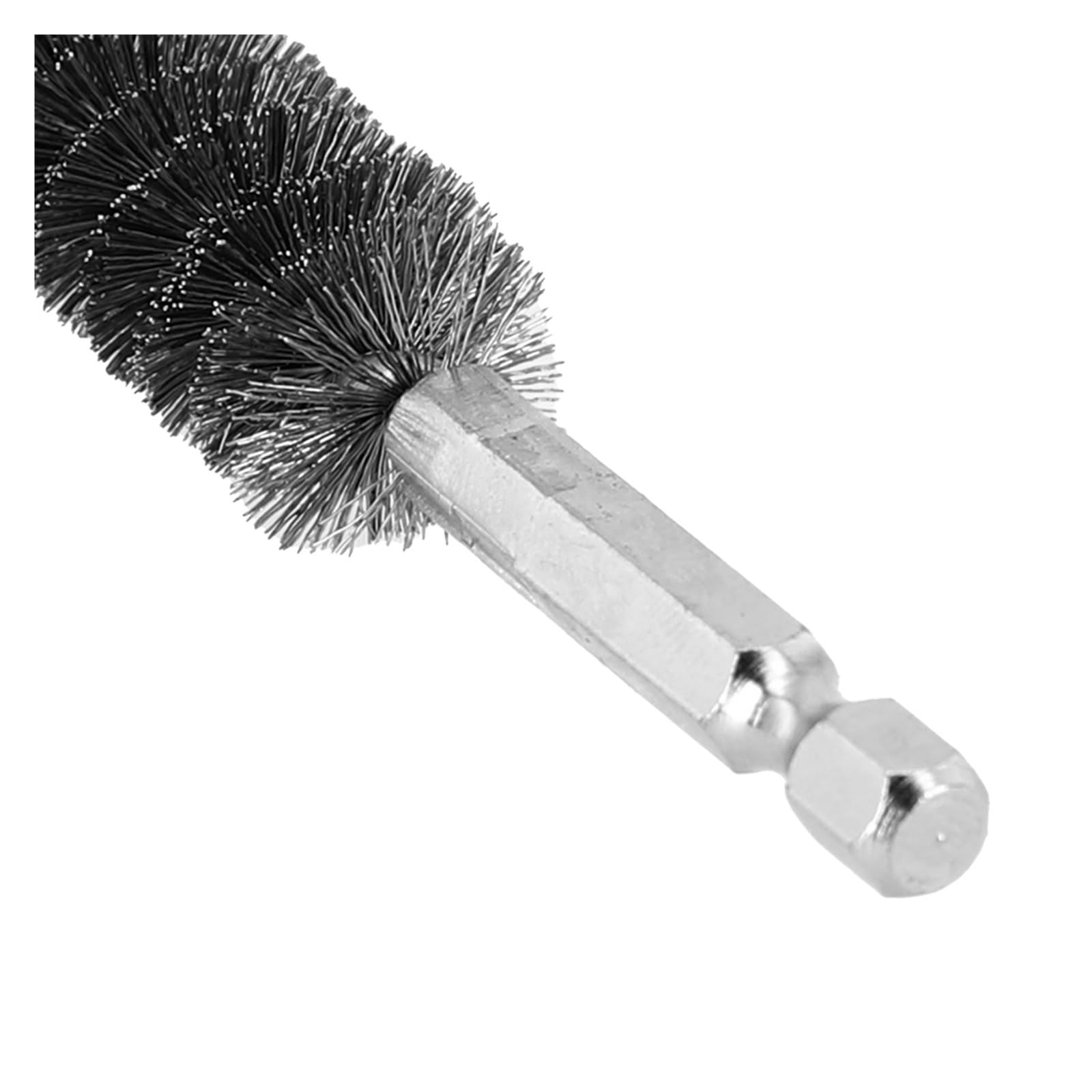cepillo de alambre, El tubo del alambre cepilla la limpieza inoxidable torcida sistema de acero cepillo diámetro interior vástago hex. 1/4 pulgada(17mm)