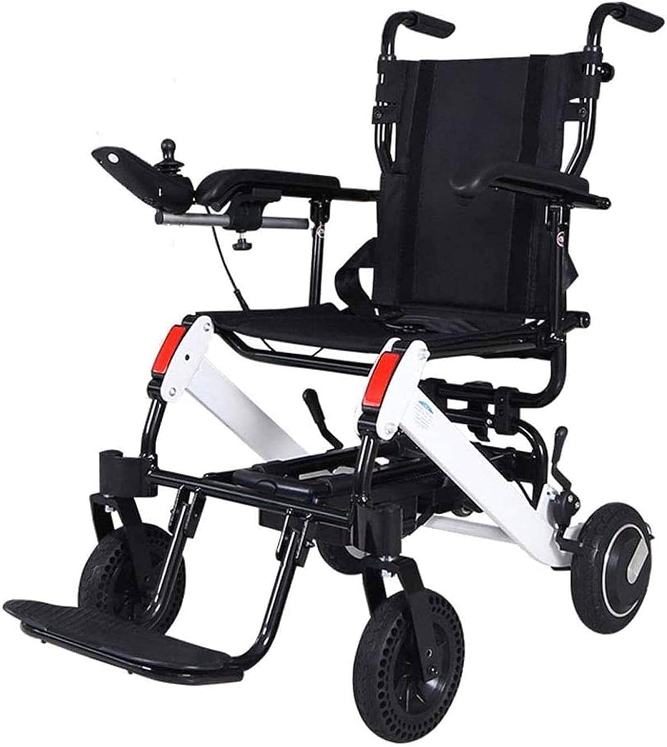LOCZEK Electric Wheelchair, Reclining Folding Ultra Lightweight Electric Power Wheelchair Motor, Travel Allowed, Heavy Duty, Mobility Motorized, Portable Wheel Chair