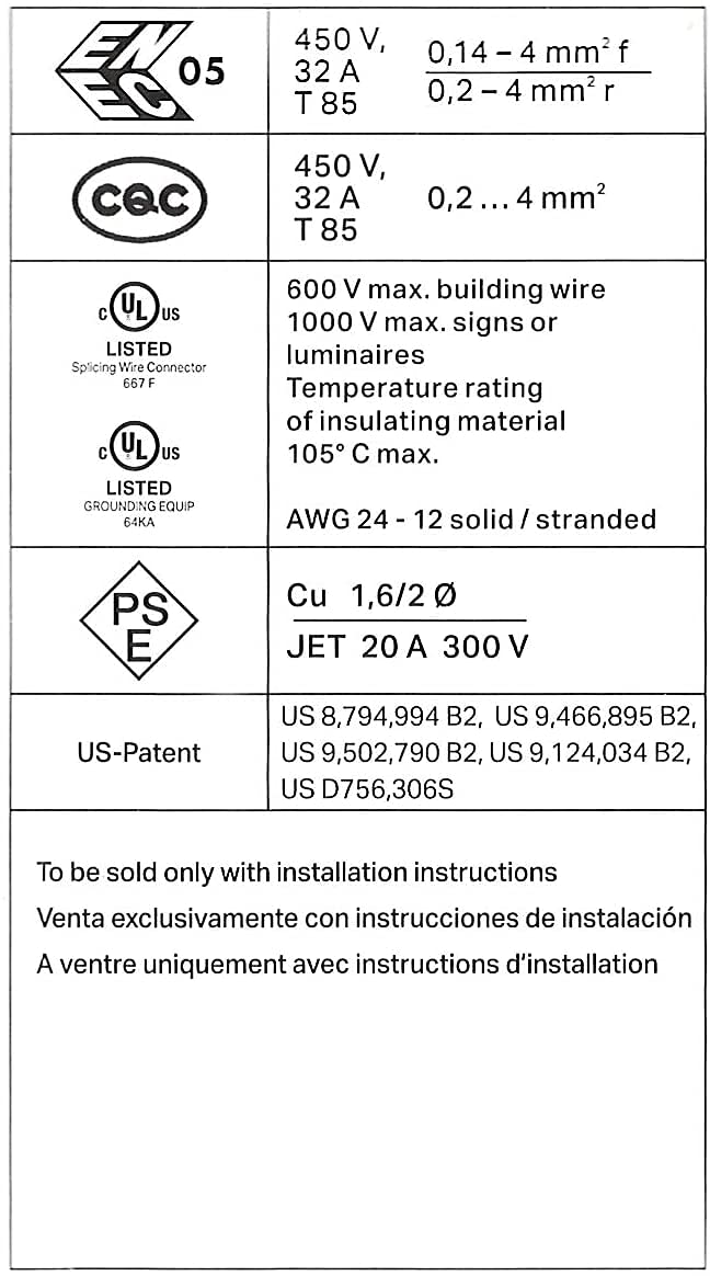 WAGO 80 Pcs 221 Series Lever-Nuts Wire Connectors, Assortment with Case, Includes (40x) 221-412, (25x) 221-413, (15x) 221-415, Compact Splicing Wire Connectors