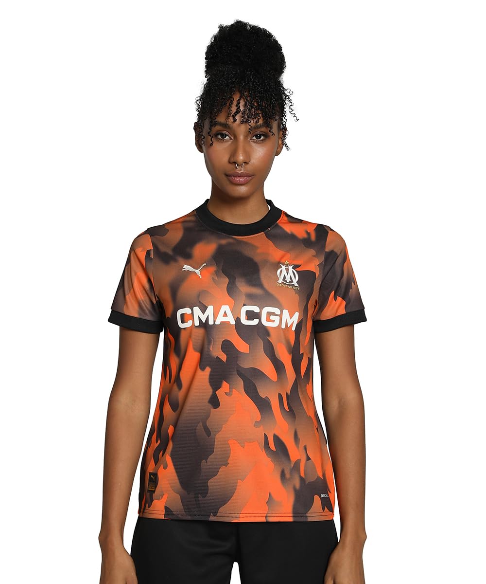 PUMA Om Maillot Réplica Thrid Noir/Orange Femme 24/25