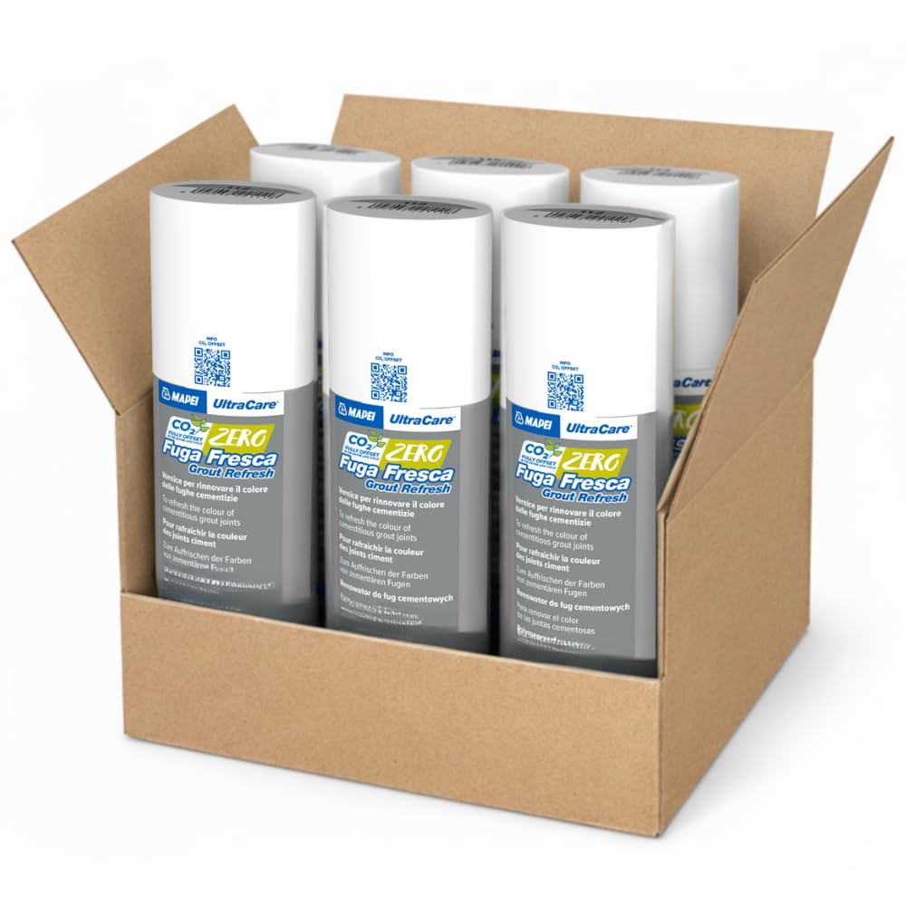 MAPEI Ultracare Fuga Fresca, Vernice Polimerica per Fughe Cementizie Interne, Pronta all'Uso, 160 g, Confezione da 6 Pezzi (Jasmine - 130)