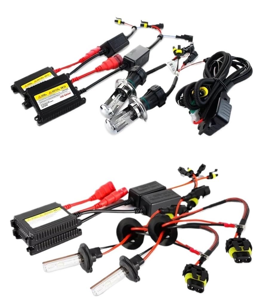 HID Xenón Balasto Kit De Balasto De Bombilla De Faro De Xenón HID De 55W H7 para Coche 65W 12V H1 H3 H11 H7 4300k 6000k para A4 para A6 para Accent Xenón HID Lastre(35W Kits,6000K_H1)