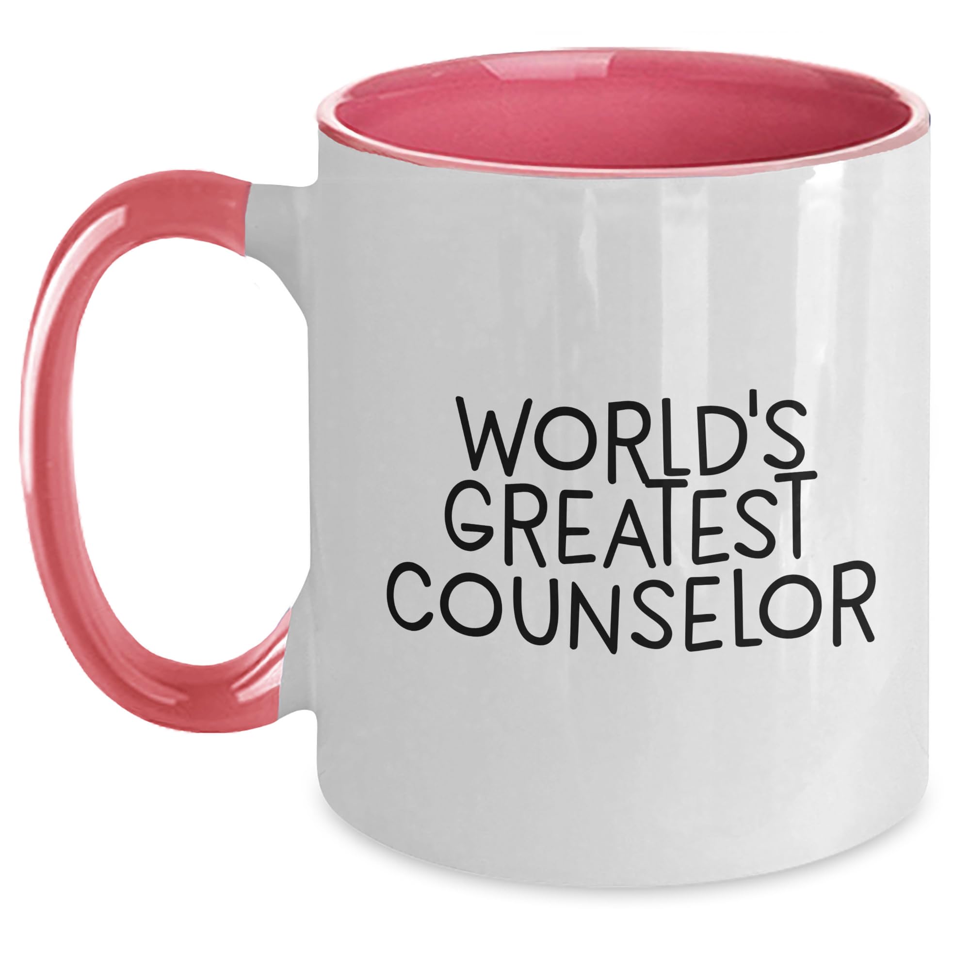 Counselor's World's Greatest Quote Two Tone Coffee Mug — funny ceramic mug from ShopProudGifts