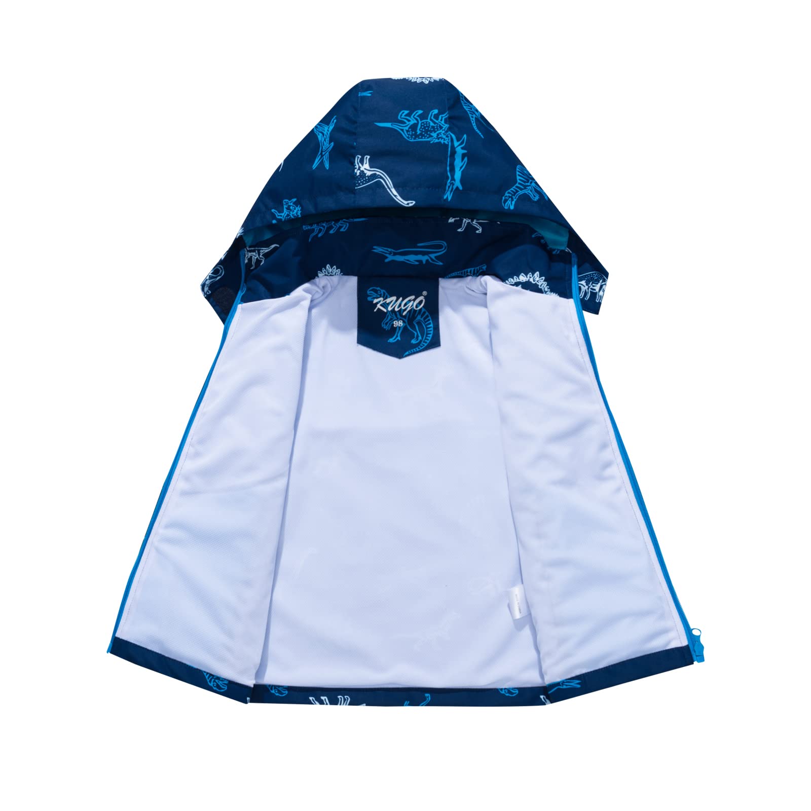 Kinder Regenjacke Jungen Dinosaurier Sommerjacke Wasserdicht Jacke mit Kapuze