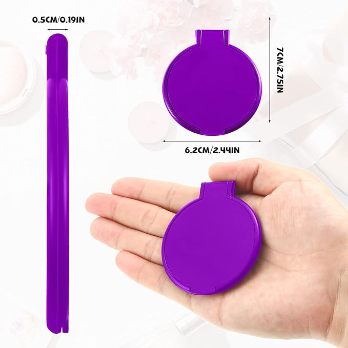 Yalikop 36 Pcs Espejo Compacto Redondo Plegable para Maquillaje miniatura 3