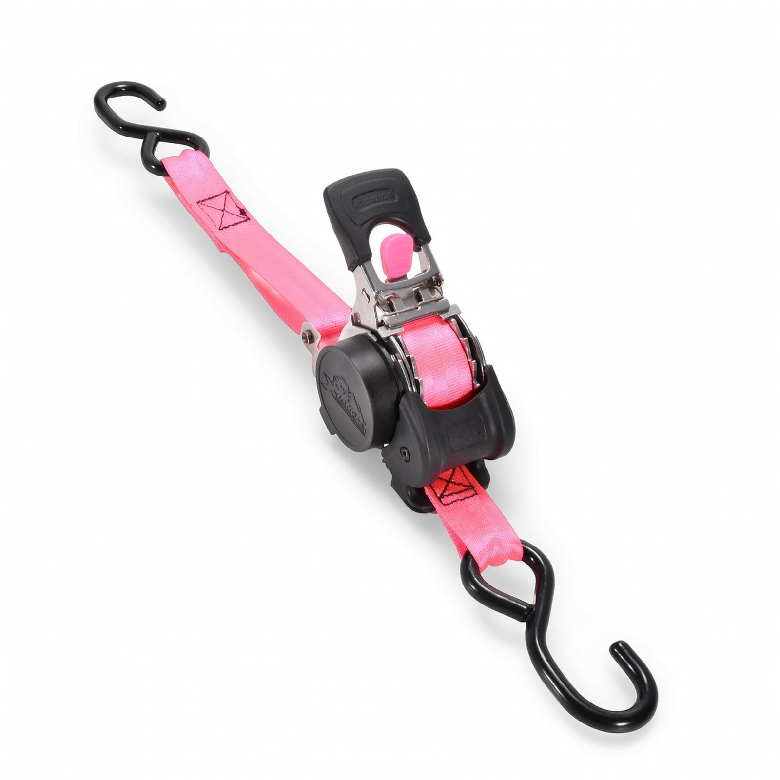 Retractable Tie Down Correa Sujeción con Mecanismo Automático y Liberación de un Botón en Acero Inoxidable 304 Adecuada para Remolque Embarcaciones Camionetas y Almacén, Pink