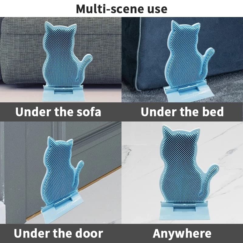Pet Brush, Pet Brush Pet Cat Brush Massage Cat Comb With Catnip Soft Pet Brush For Cats Self Groomer Rubs The Face Tickling Comb Pets Grooming Tool Pet Brushes(Blue)