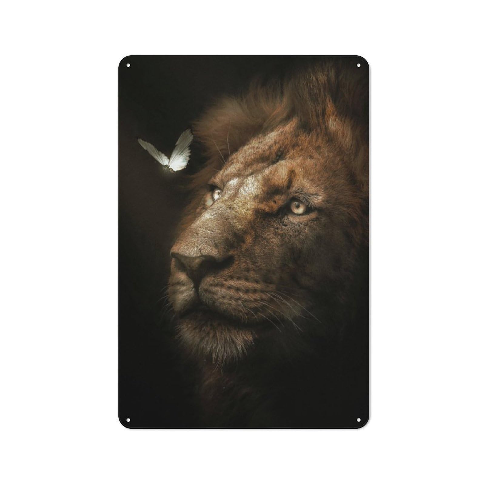 Junmoney Magical Lion Vintage Tin Sign 30X20cm For Pub Or Café, For Everyday Room Decor With A Vintage Look