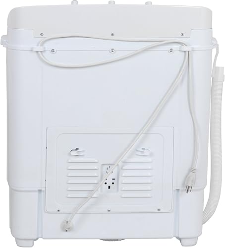 Miniatura 9 de HomGarden Lavadora portátil con doble tina, capacidad total de 13 libras, mini lavadora compacta y secadora de centrifugado con control de