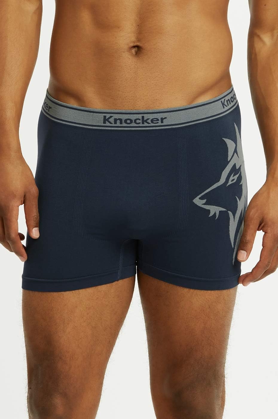 Knocker 6 pk Men`s Seamless Athletic Compression Boxer Briefs Underwear One Size - Image 5