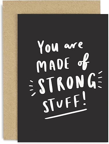 Old English Co. Tarjeta de aliento para amiga  Tarjeta de divorcio de Thinking of You para él o ella  Tarjeta de motivación hecha de cosas fuertes disponible en Yaxa Colombia