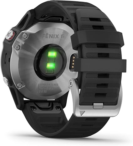 Garmin fenix 6, Premium Multisport GPS Watch, Heat and Altitude Adjusted  V02 Max, Pulse Ox Sensors and Training Load Focus, Silver with Black Band :  Electronics - Amazon.com