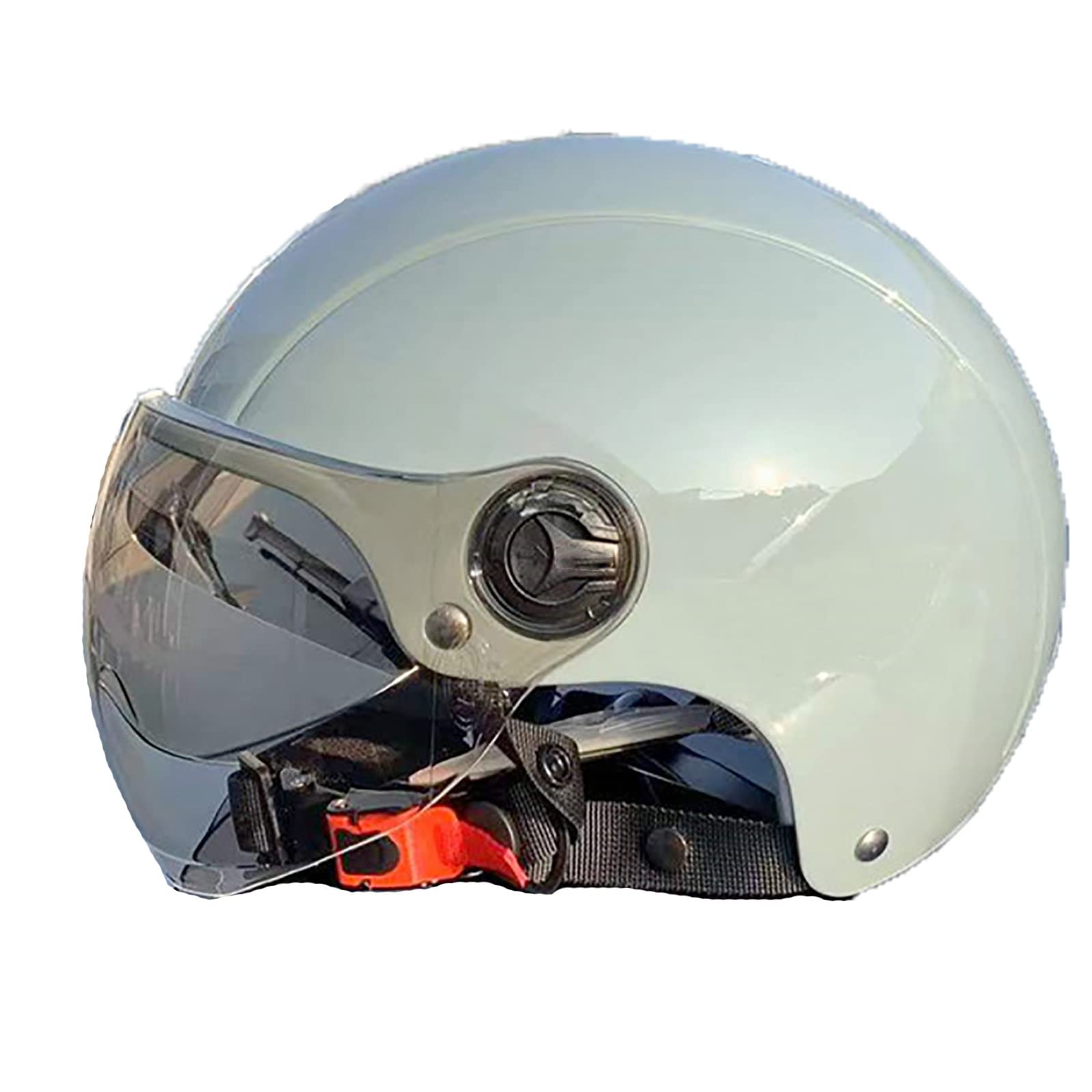 Casque vintage respirant et lavable pour éliminer la transpiration en moto