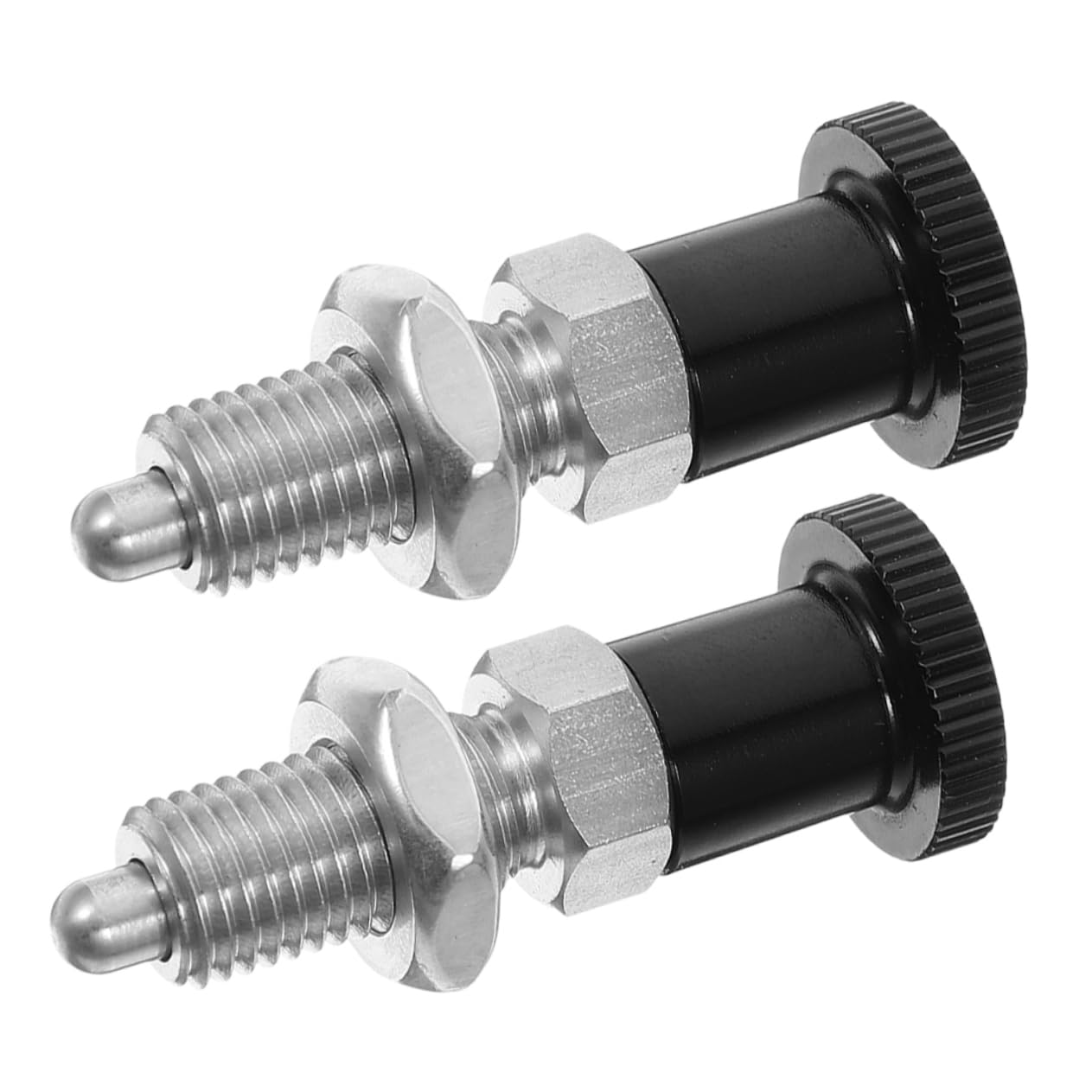 LIFKOME 2PCS Stainless Steel Spring Plunger Knob Design for Secure Positioning Accurate Alignment for Automation Industrial Equipment