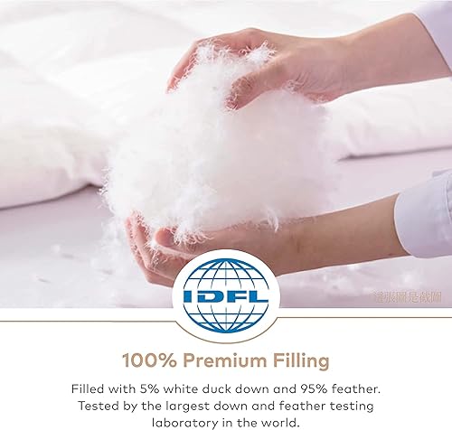 Miniatura 3 de Relleno de edredón ultra suave y ligero, edredón de verano delgado, relleno de edredón natural de calidad de hotel, funda de 100% algodón, 5% plumón