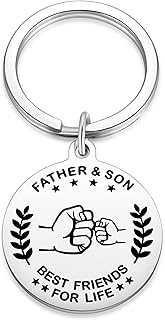 Dad Keychain from Son Funny Papa Key Chains Gifts for Daddy Unique Fathers Day Birthday Christmas Presents