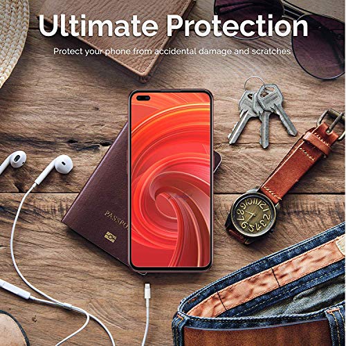 Image of Screen Protector for Realme X50 Pro /Reno 3 Pro (Black) Tempered Glass Edge-to-Edge 6D Screen Guard With Installation Kit