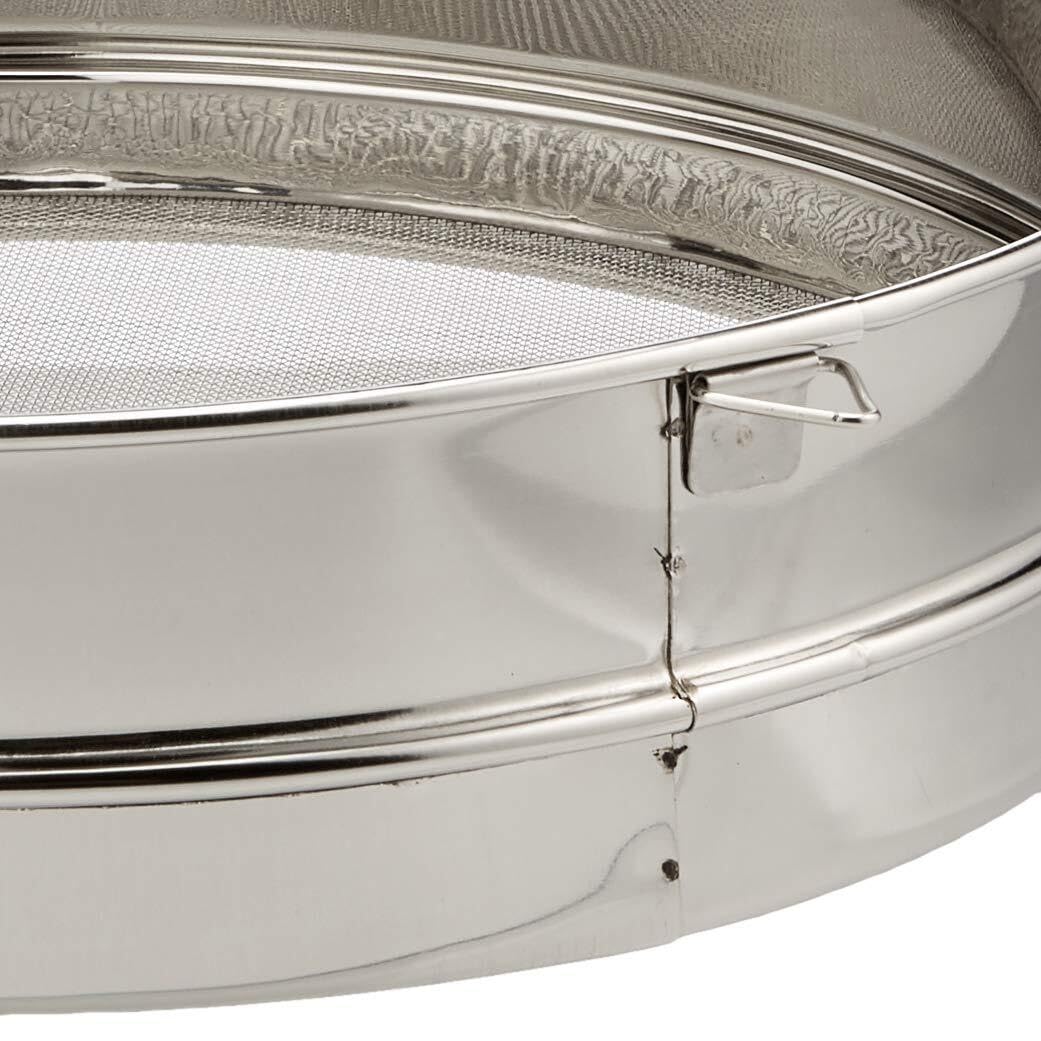 Tamis à Maille Fine (Ø 0,8 mm) - Diamètre 30 cm, Acier Inoxydable, Argent
