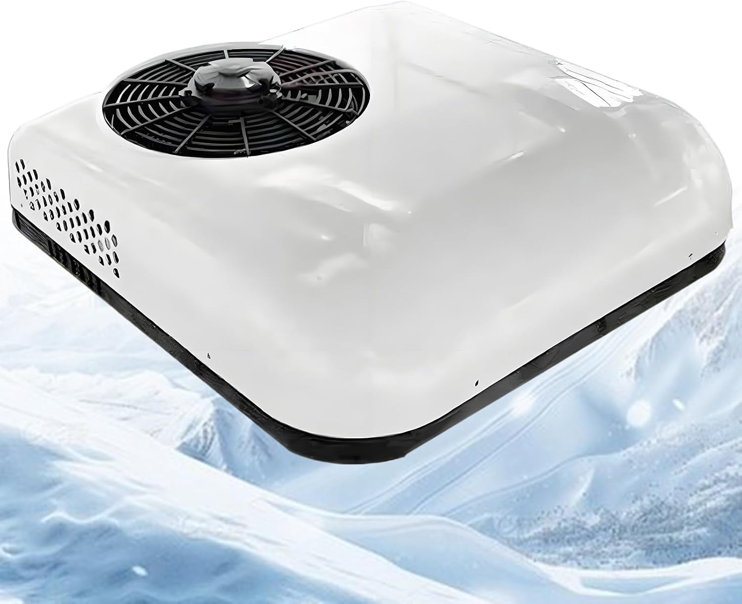Condizionatore d'Aria Silenzioso da Tetto per Camper, furgoni, Camion, rimorchi, Barche - A/C CC a Basso Profilo 12V/24V