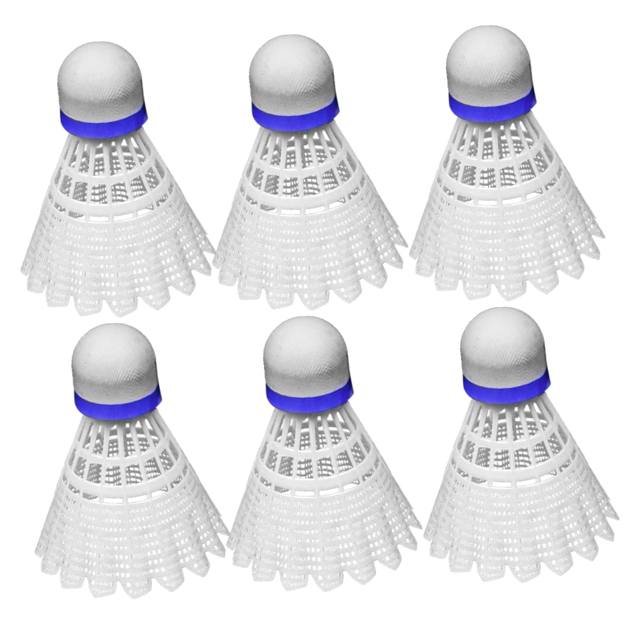 Abaodam Plastic Training Shuttlecock Set 6 Boys and Girls Badminton Balls Lightweight for Amateurs Beginners