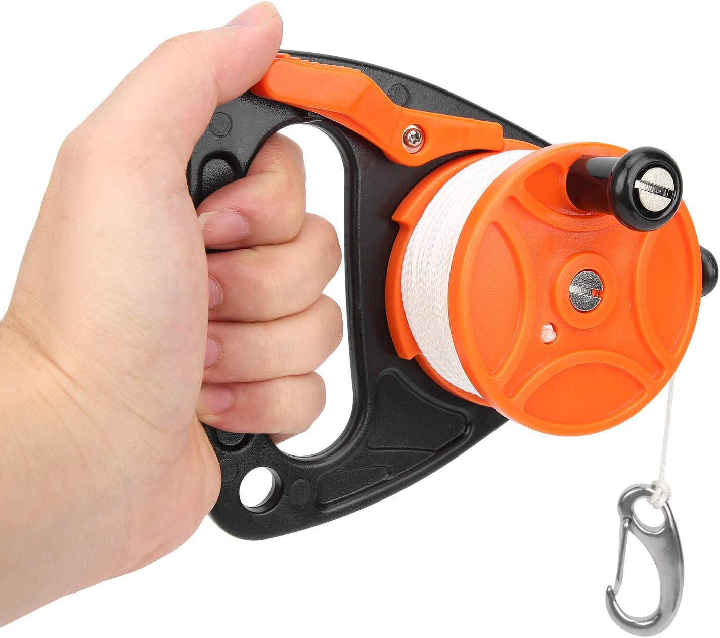 Diving Reel Scuba Dive Reel with Thumb Stopper Lightweight Retractable Line for Cave Wreck Exploration