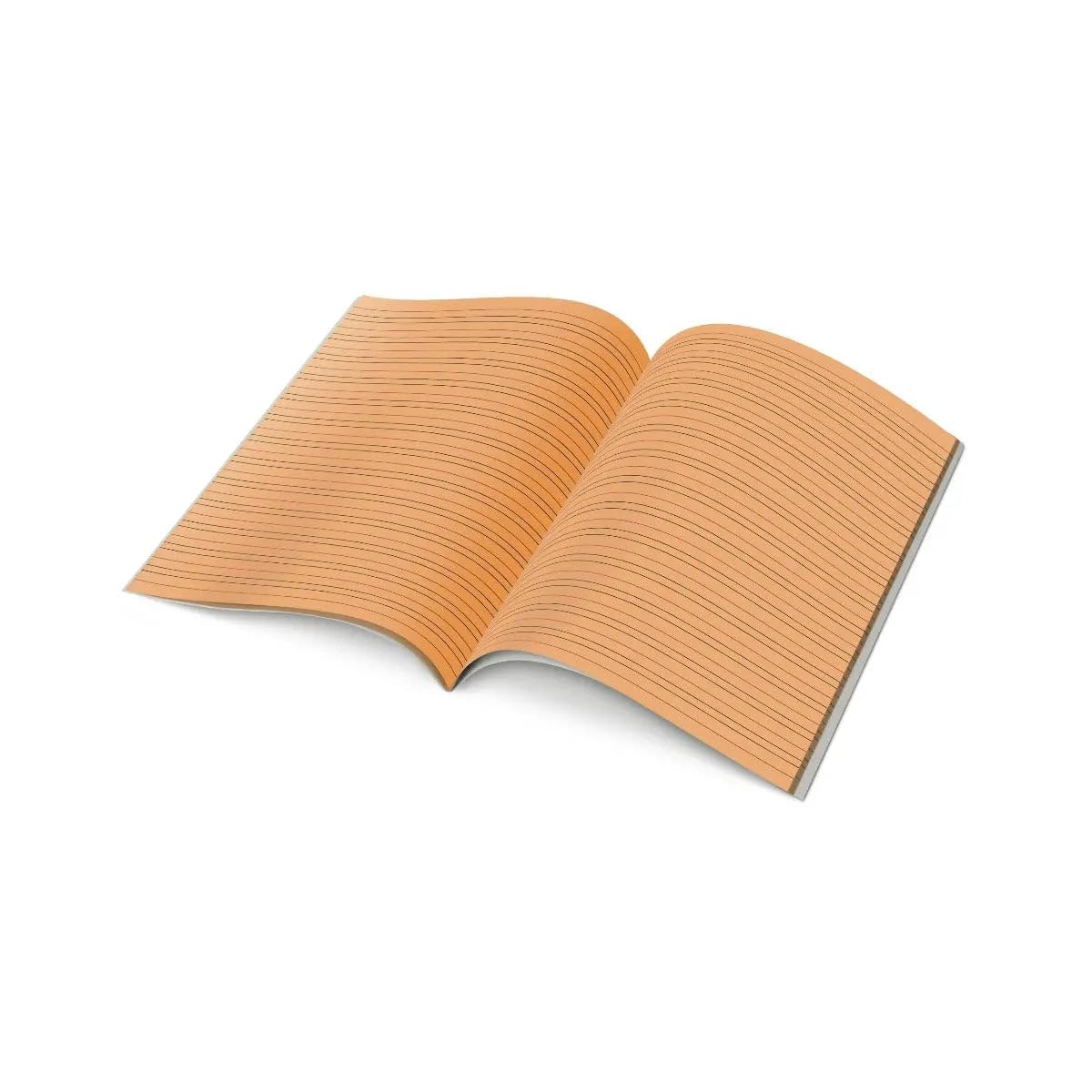 Tinted Paper Handwriting Exercise Book - 9"x7" Orange / Single Book