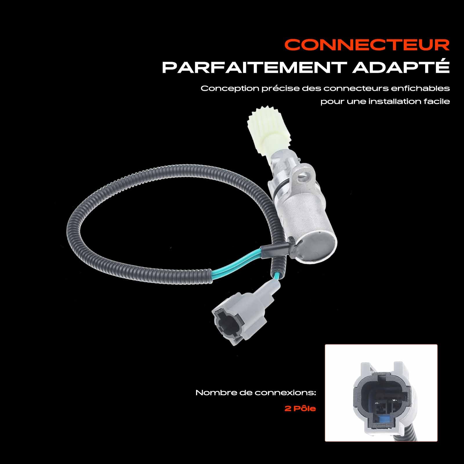 Frankberg Capteur de vitesse à 2 broches 1985-09114603 09114603 | Compatible avec: Pathfinder I WD21, NP300 Pick-up D22, Terrano I WD21, NP300 Navara D40, Ramassage D21, Terrano II R20