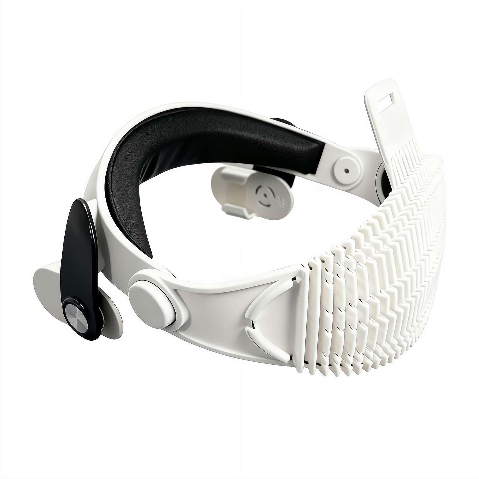 Bandeau Elite amélioré pour Meta Quest 3/3S – Sangle légère et confortable avec ajustement réglable, réduit la pression faciale et permet une utilisation allongée à plat (blanc)