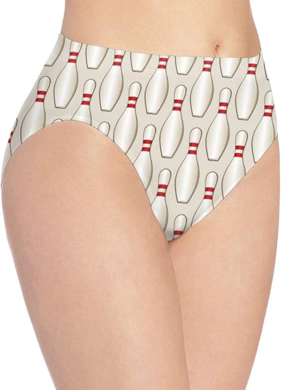 IUBBKI Bowling Pin Tileable Pattern Fashion Underwear Stretch Panties