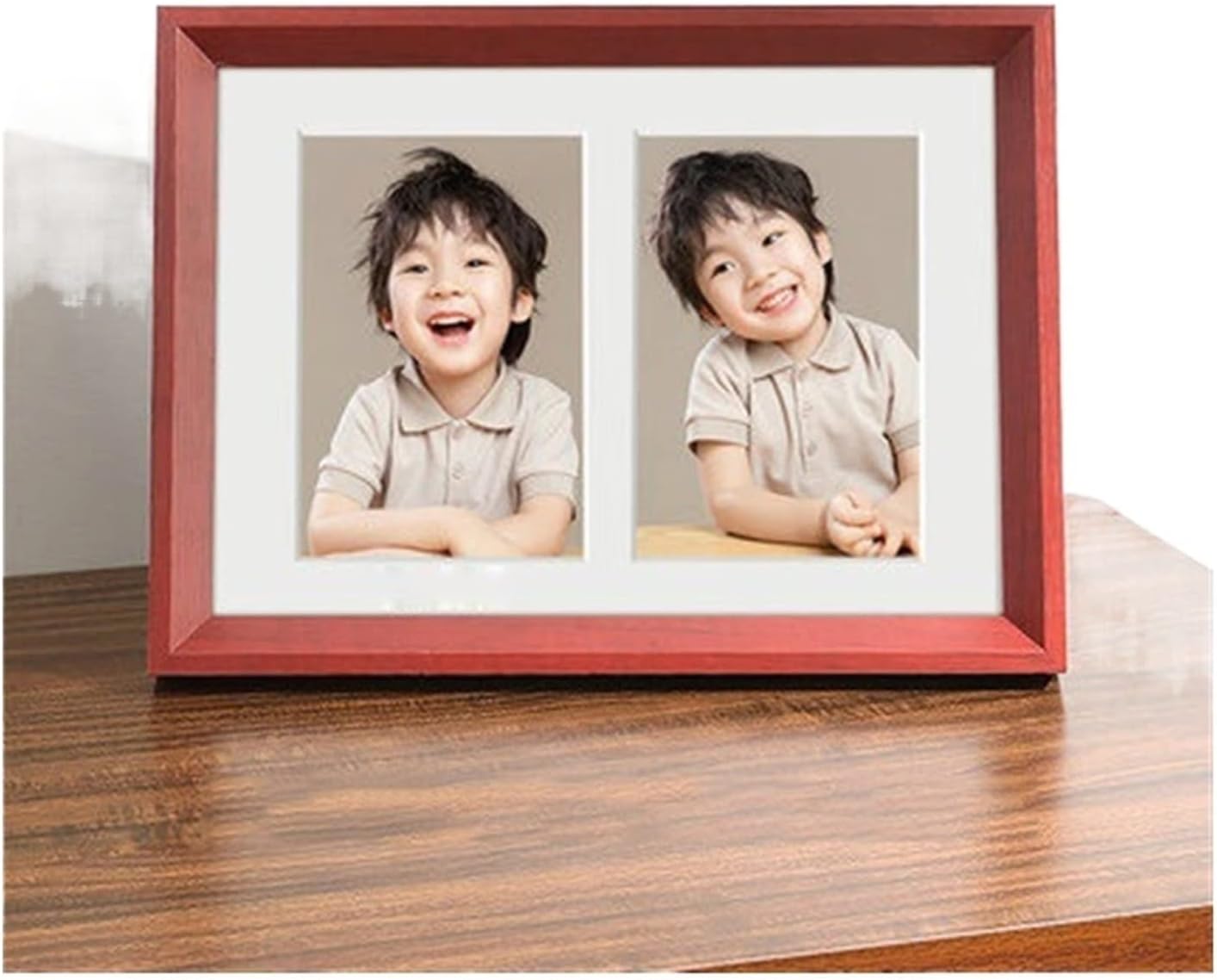 Photo Frame Creative Baby Frame 1 Inch Photos Mini Frame Wood Photo Frame 6 Inch Picture Frame for Wall(C- 1 Inch Photo)