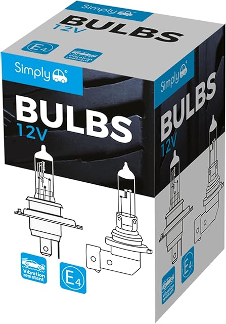 Simply s711 H11 Car Headlight Bulb, 12V, 55W, Comply with ECE R-37, Base PGJ19-2, Suitable for all Headlights, Maximum Visibility, White